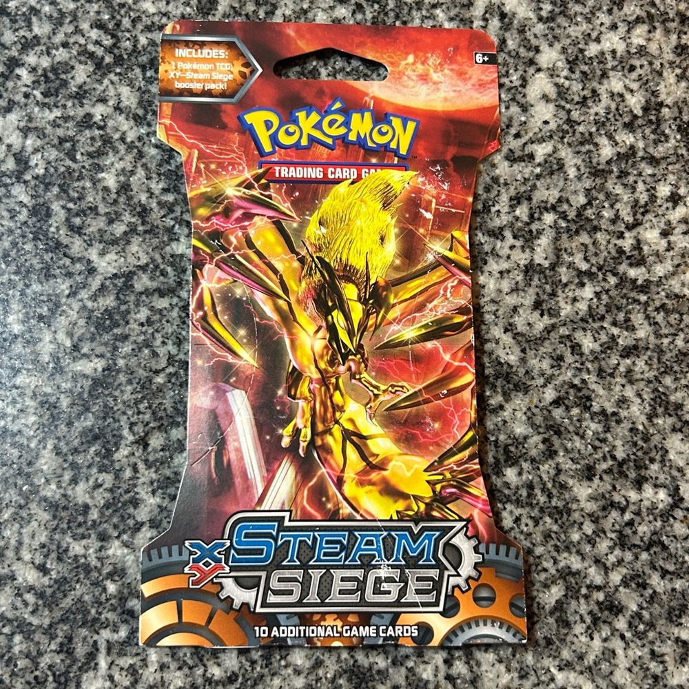 Pokemon Steam Siege Pack with Red and Yellow Design